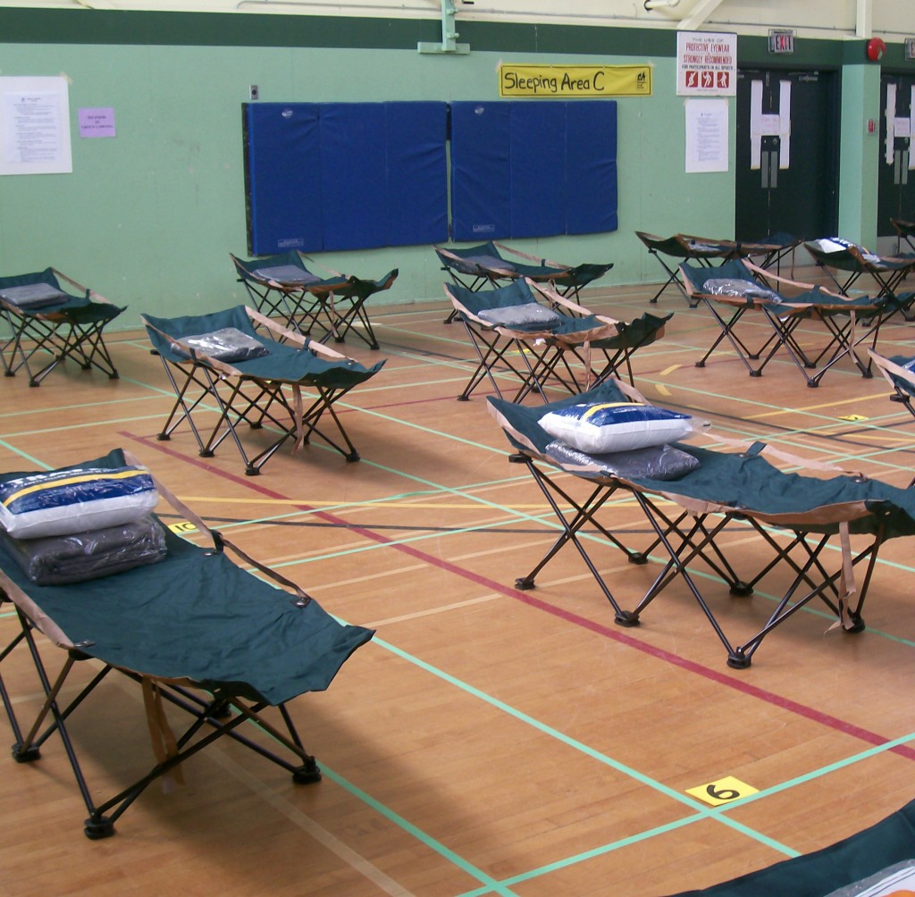 Group Lodging Set-up From BC Housing Exercise on April 4, 2009